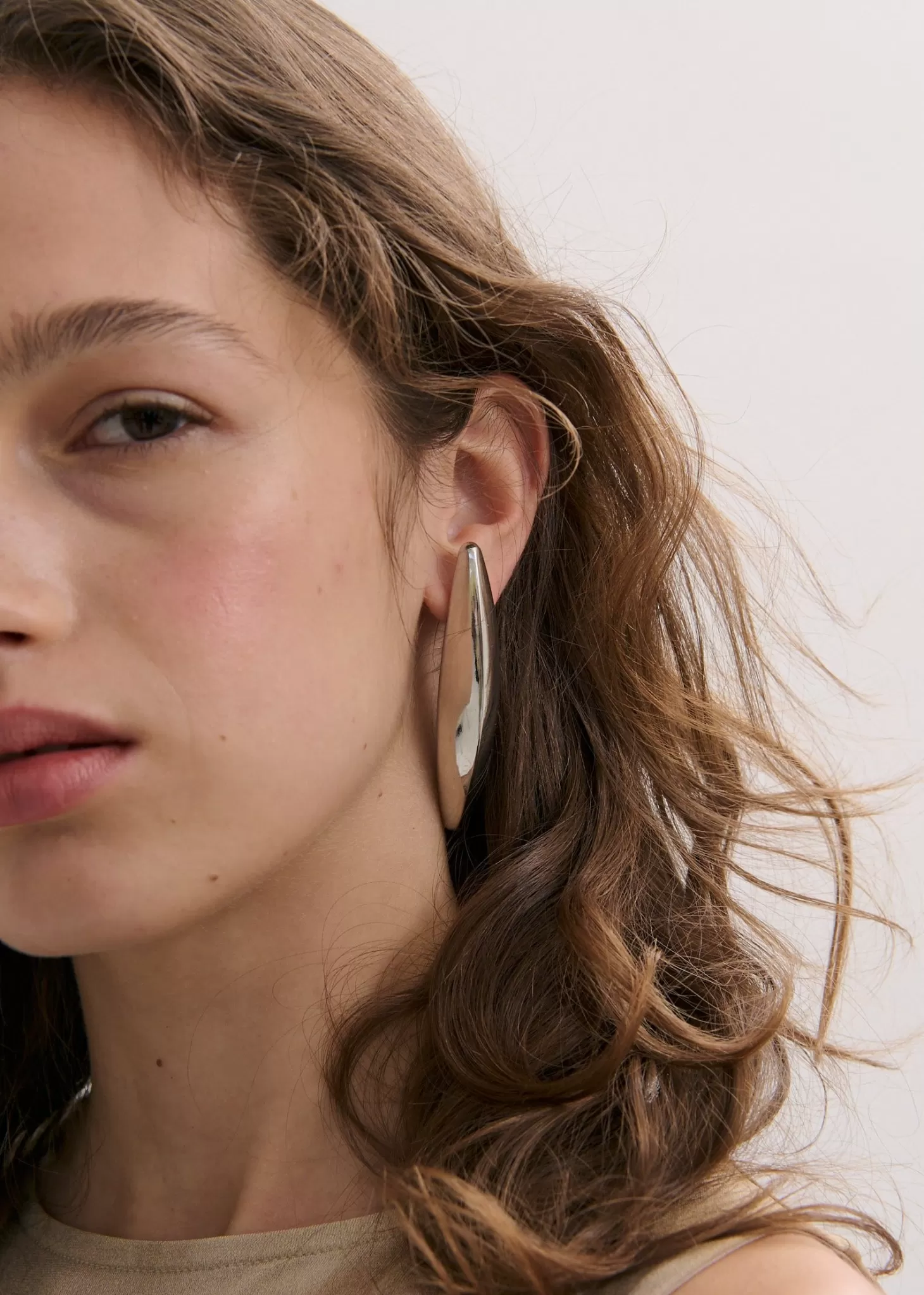 Jewellery<ANNA ROSSI SELENE EARRING Gunmetal