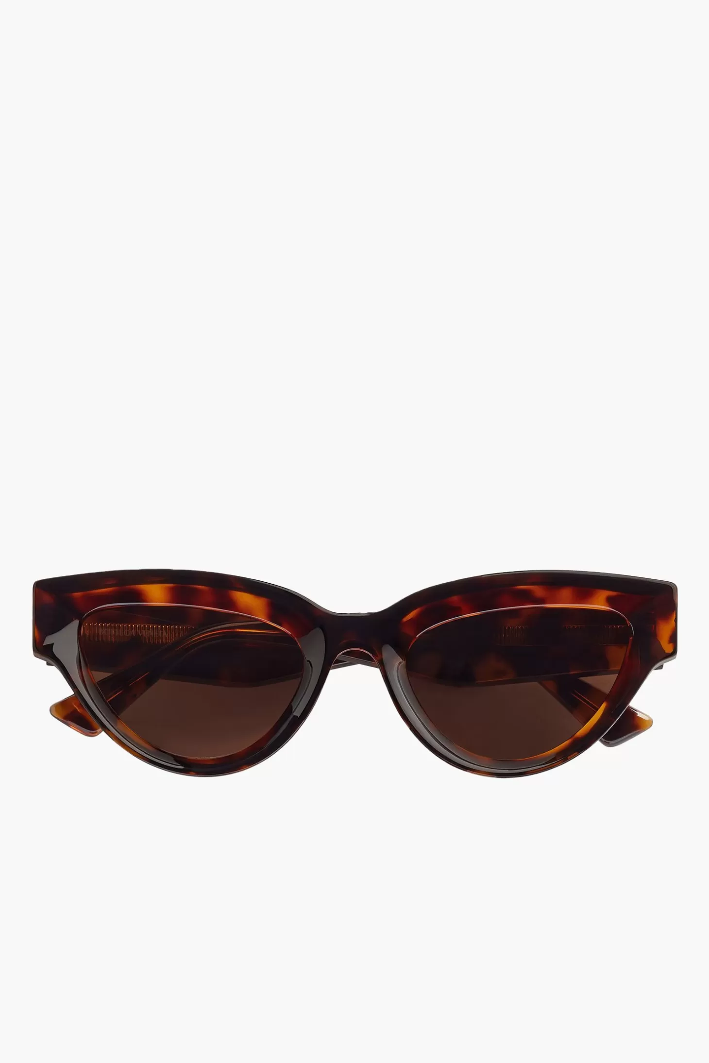 Sunglasses<BOTTEGA VENETA SHARP CAT EYE SUNGLASSES Havana/Brown