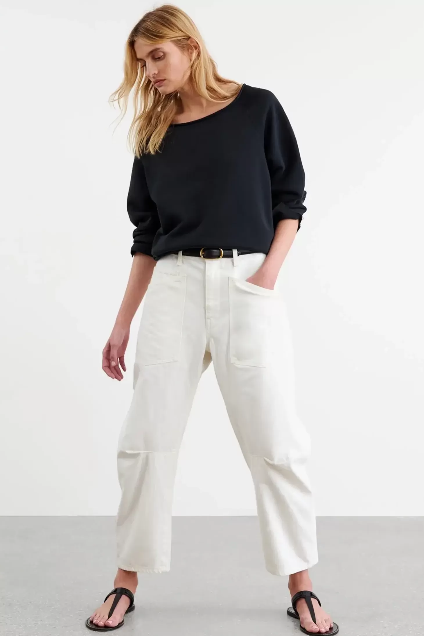 Denim<NILI LOTAN SHON JEAN Cream