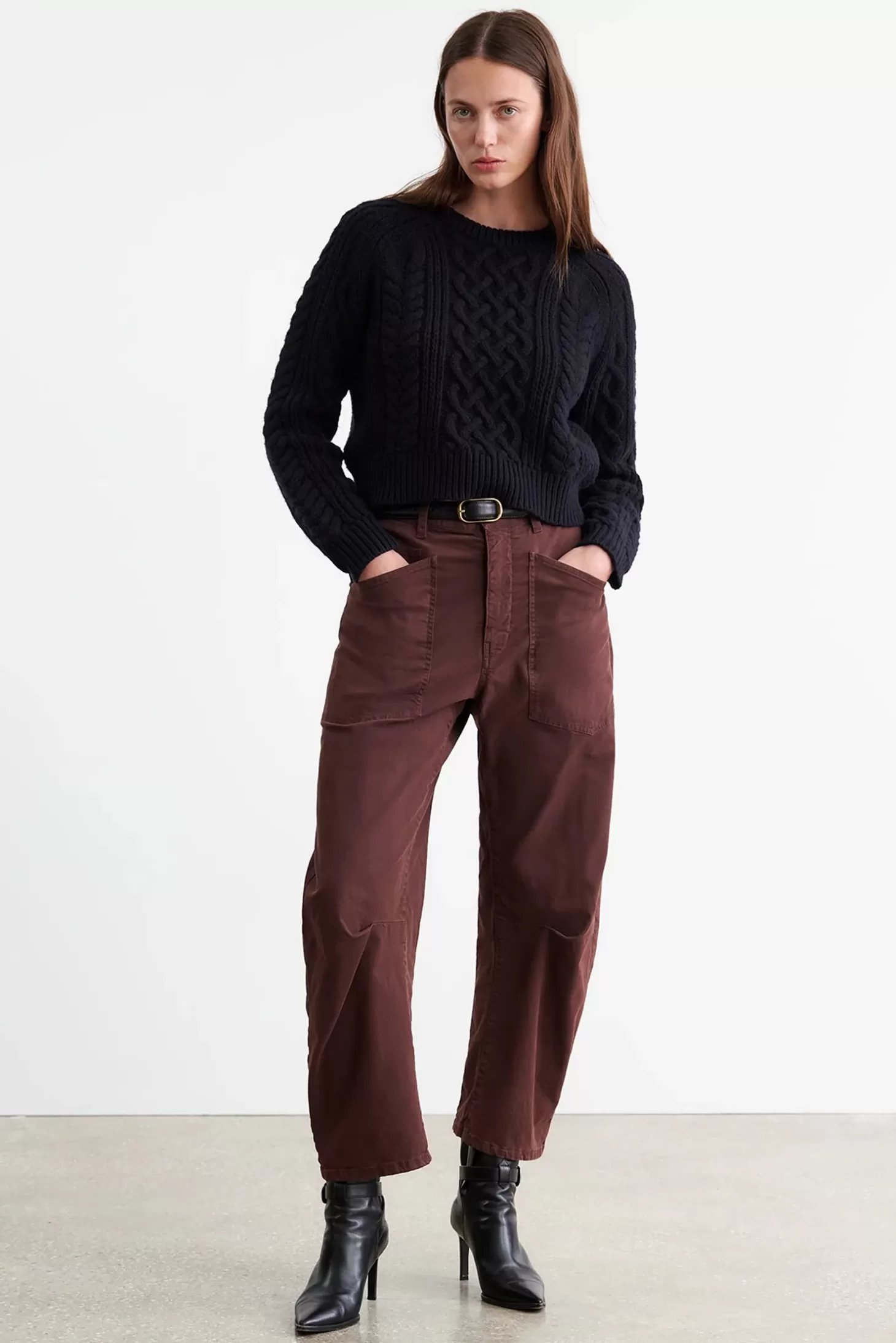 Pants<NILI LOTAN SHON PANT Oxblood