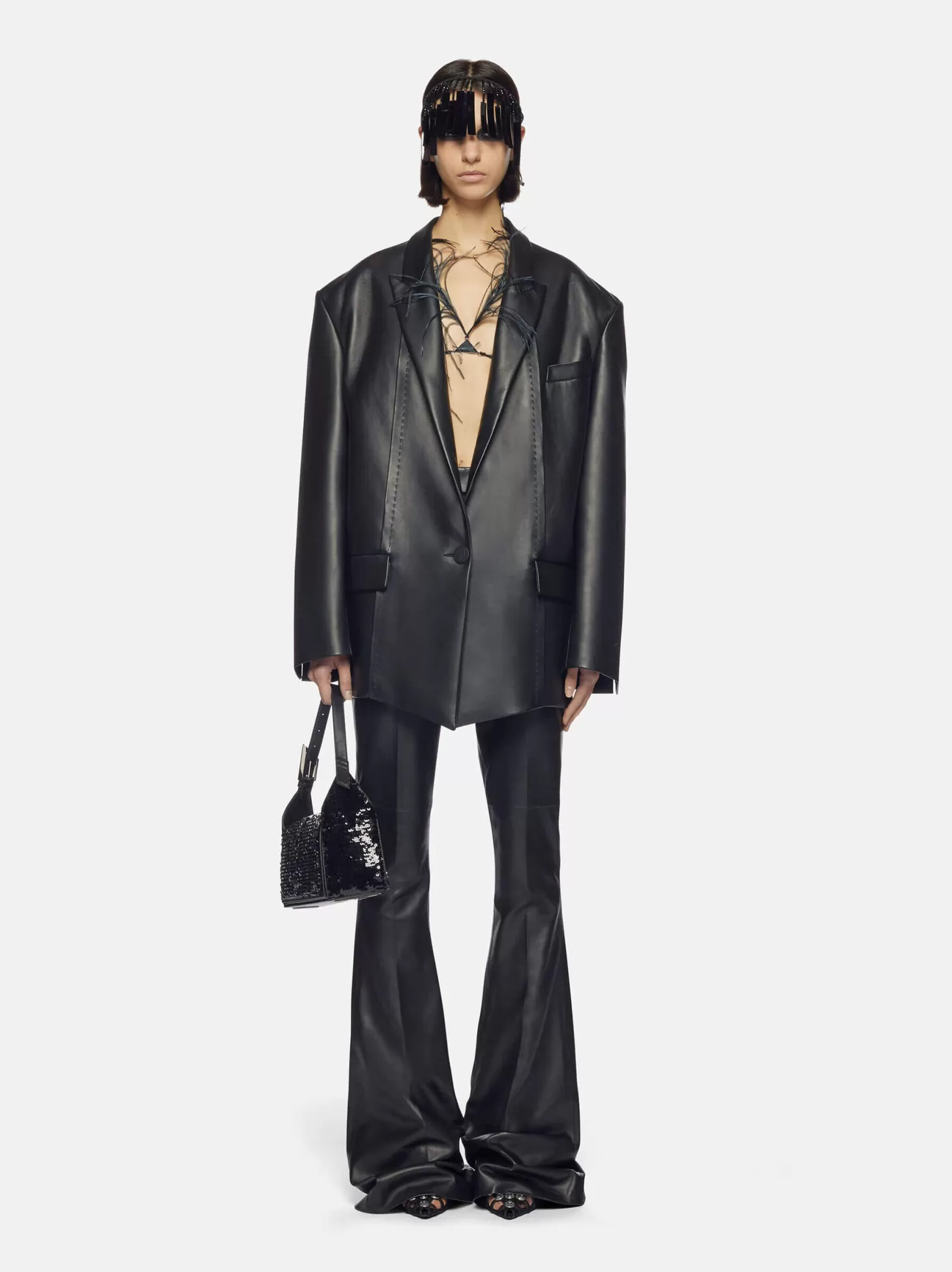 Jackets | Coats<THE ATTICO SHORT COAT Black