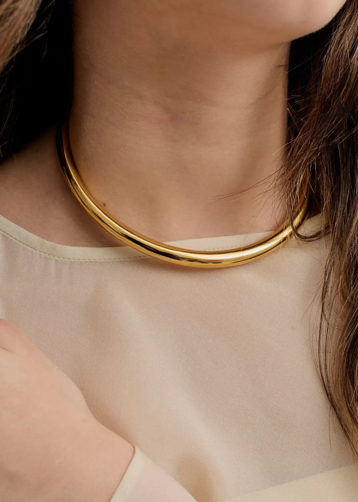 Jewellery<ANNA ROSSI SLIDE ON NECKLACE Gold