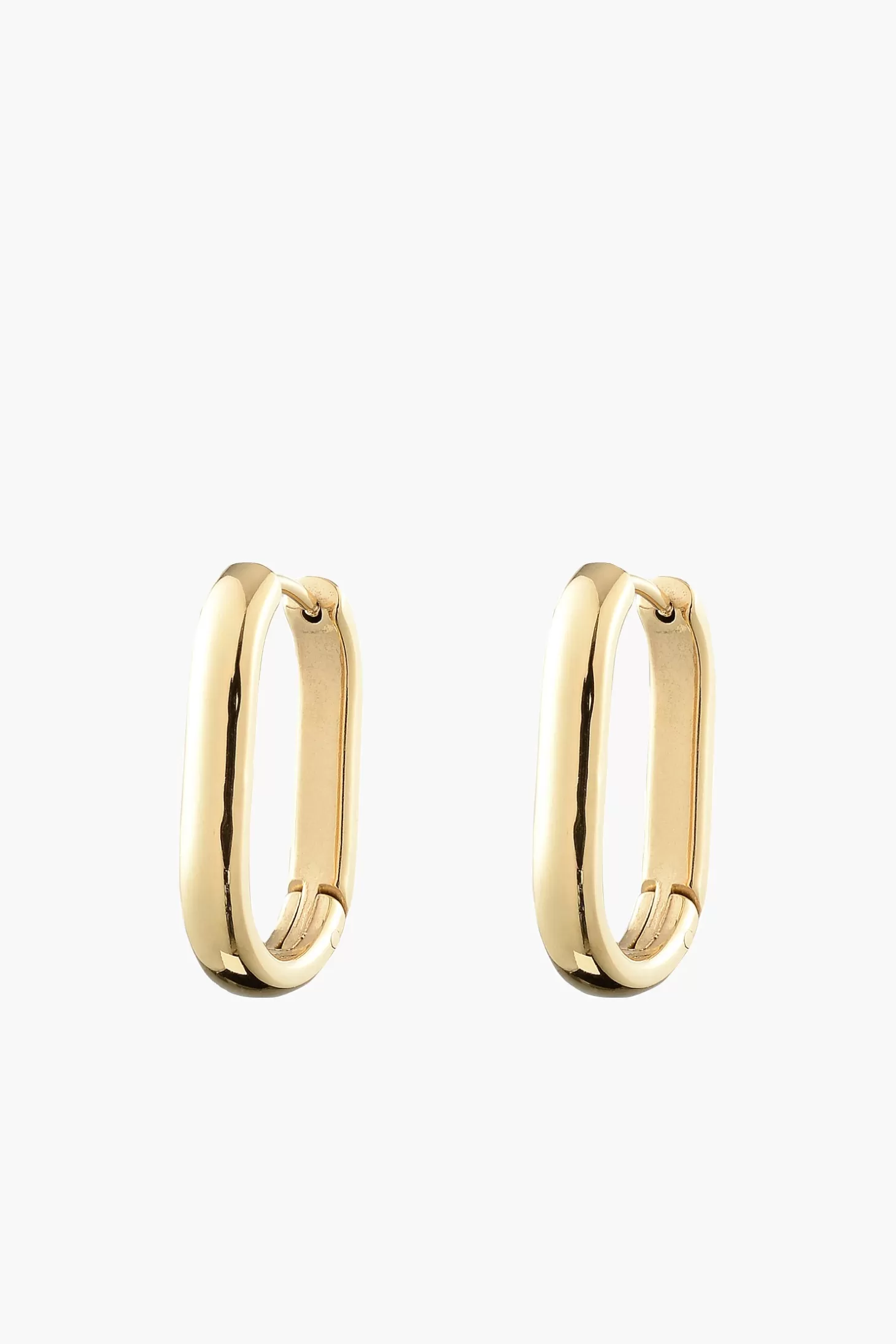 Jewellery<ANNA ROSSI SMALL ELONGATED THICK SQUOVAL Gold