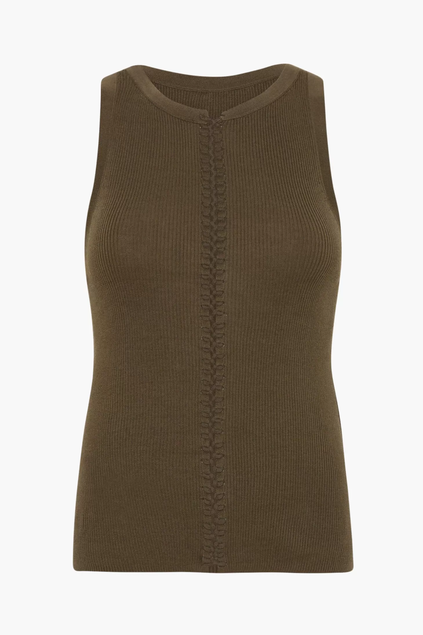 Tops<ST. AGNI STITCH DETAIL TANK Kelp