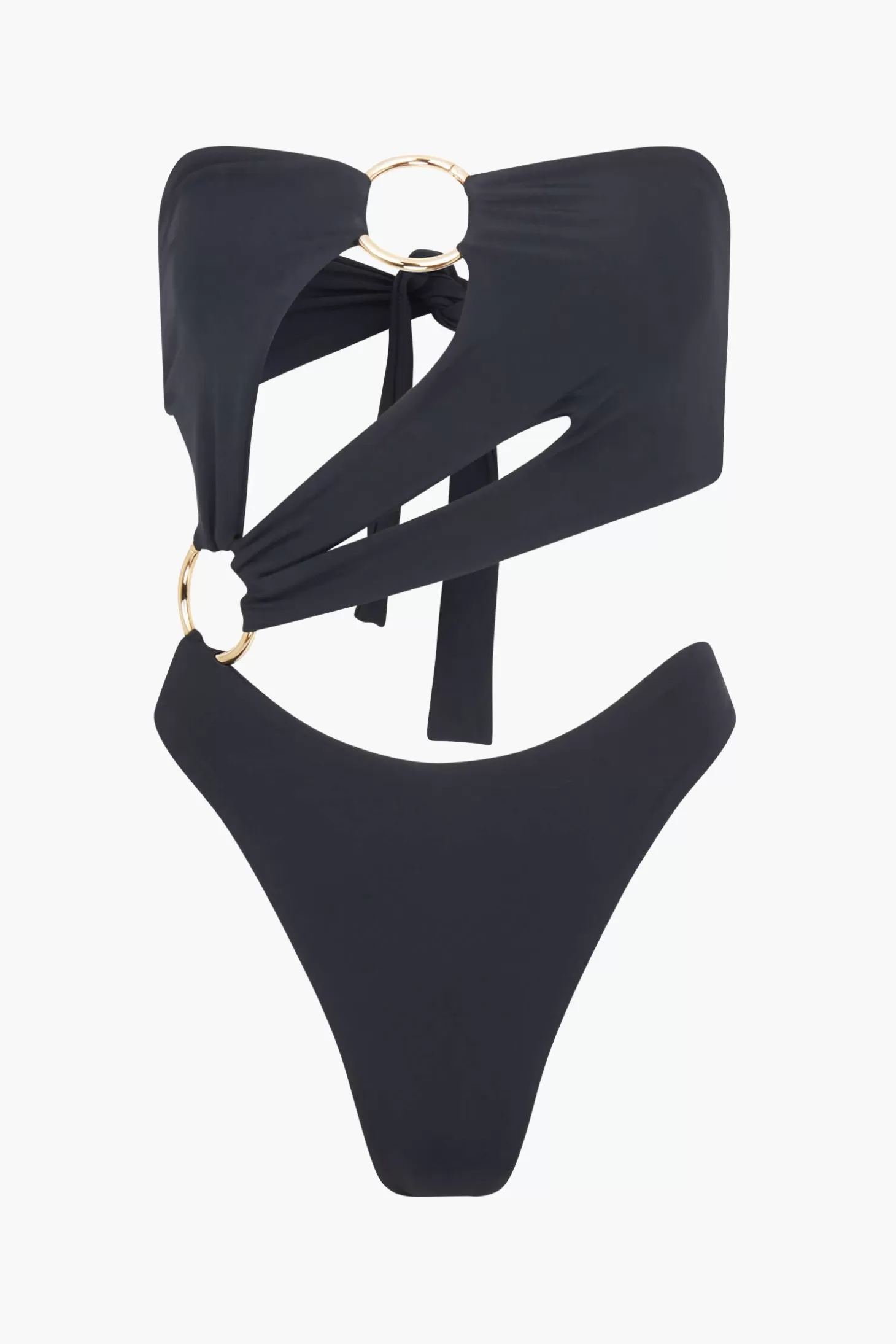 Swimwear<LOUISA BALLOU STRAPLESS SEX WAX SWIMSUIT Black