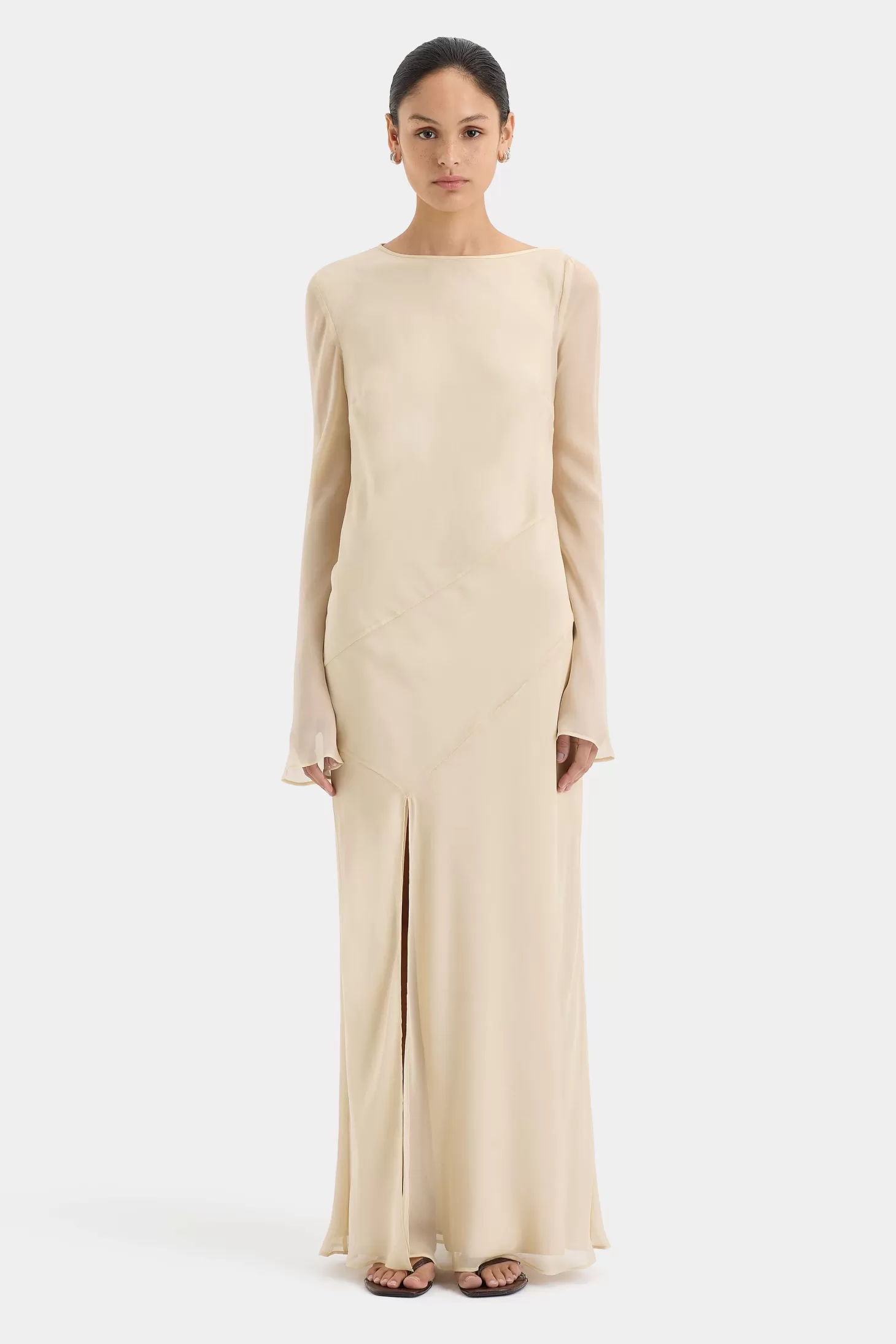 Dresses<SIR STROBE LONG SLEEVE DRESS Bone