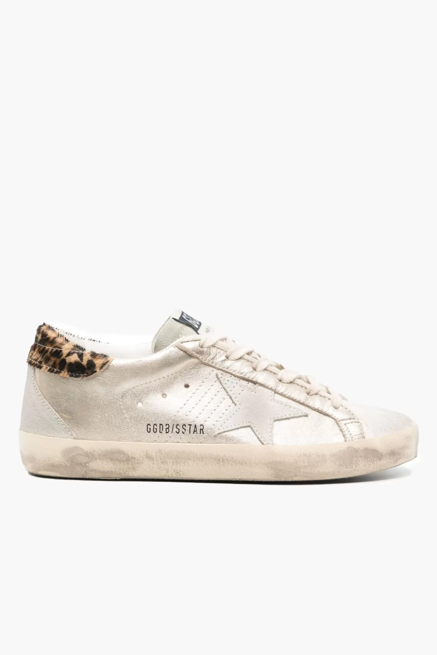 Sneakers<GOLDEN GOOSE SUPERSTAR SNEAKER Platinum/Ice/Beige/Brown/Leo