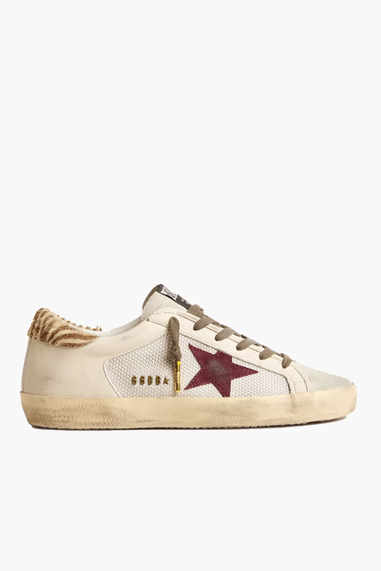 Sneakers<GOLDEN GOOSE SUPER-STAR SNEAKER Silver/Ice/White/ButtercreamBrownZebra