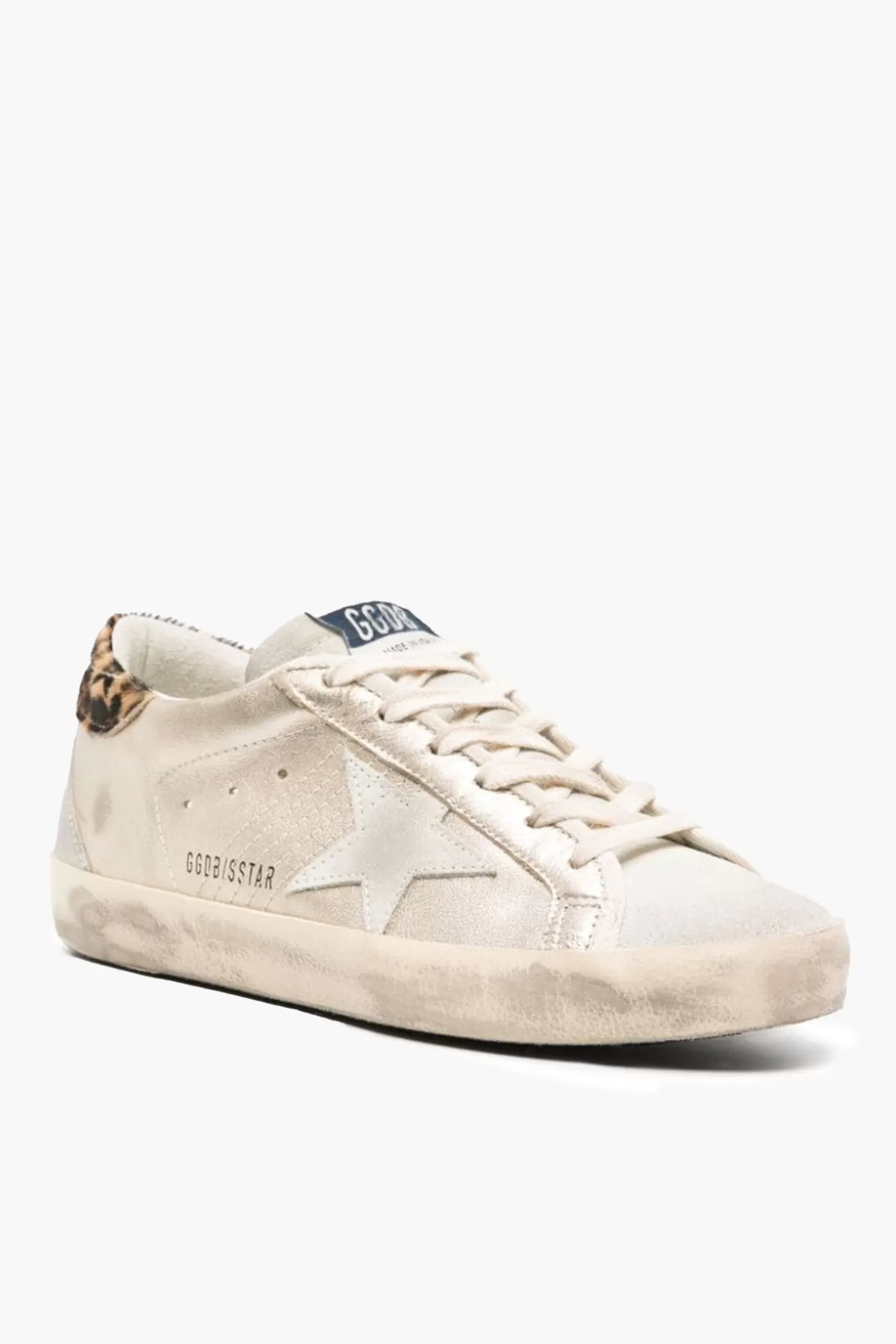 Sneakers<GOLDEN GOOSE SUPERSTAR SNEAKER Platinum/Ice/Beige/Brown/Leo