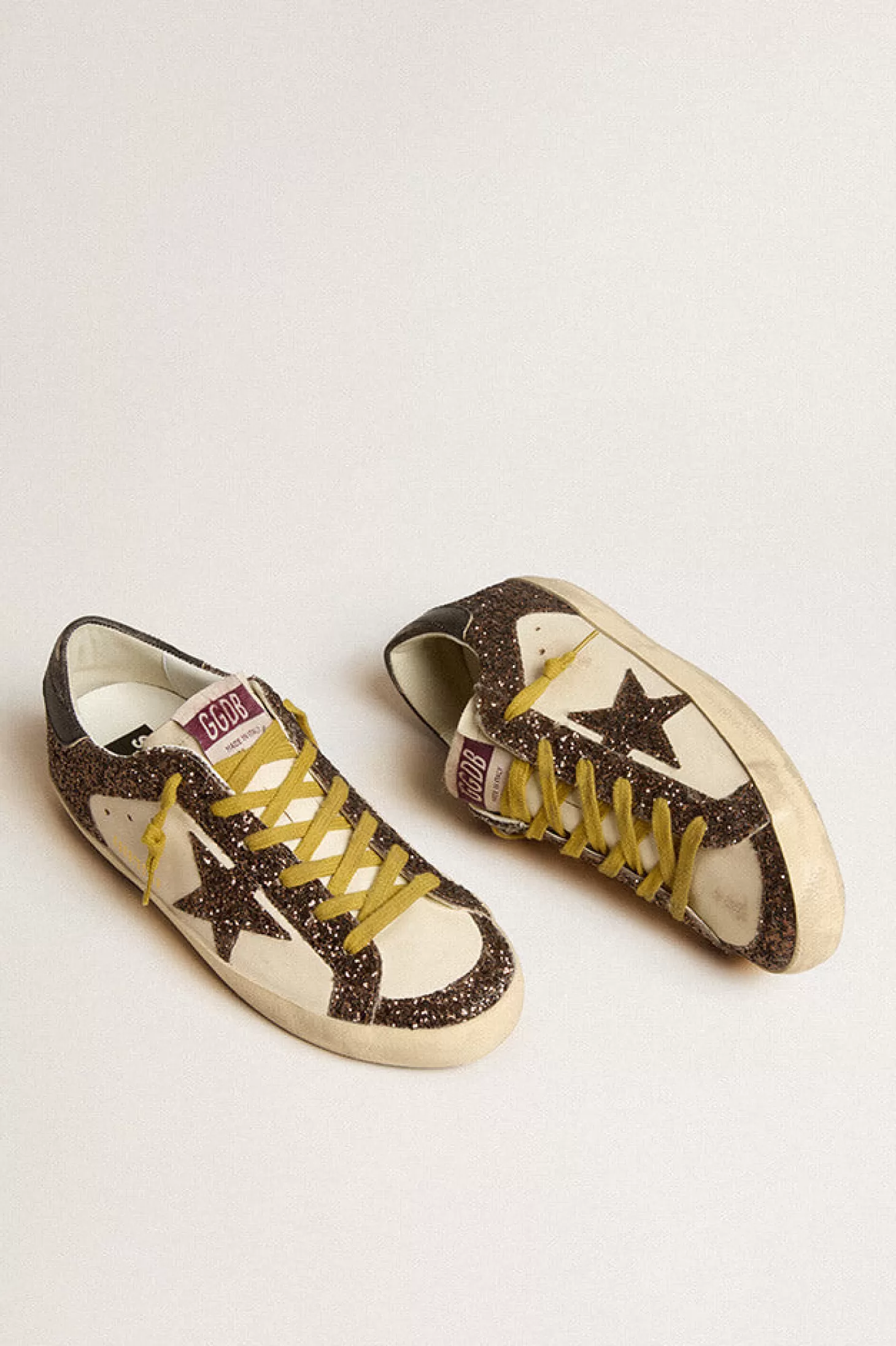 Sneakers<GOLDEN GOOSE SUPER-STAR SNEAKER White/Brown