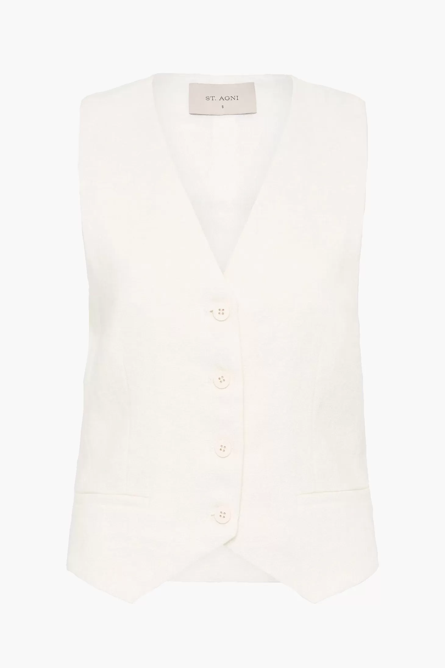 Tops | Matching Sets<ST. AGNI TAILORED LINEN VEST