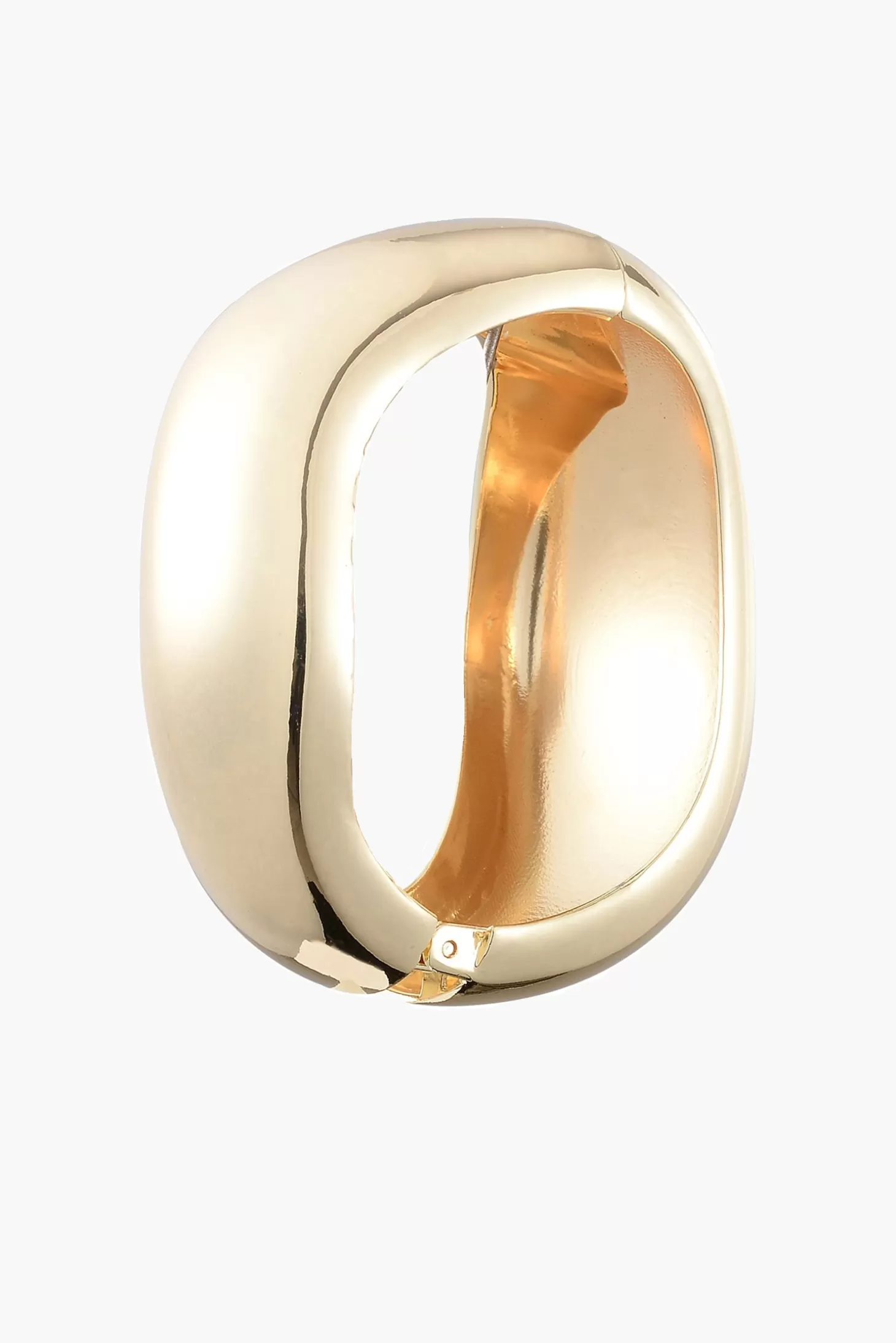 Jewellery<ANNA ROSSI THICK WARPED BANGLE Gold