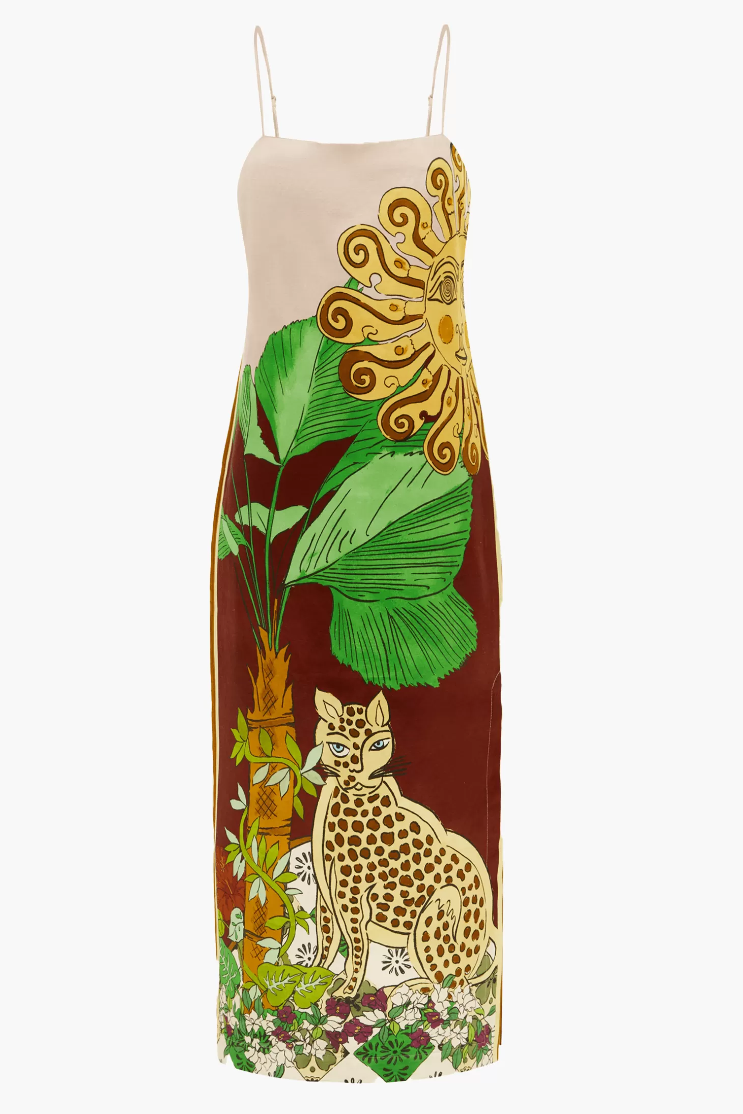 Dresses<ALÉMAIS TIGER SLIP DRESS