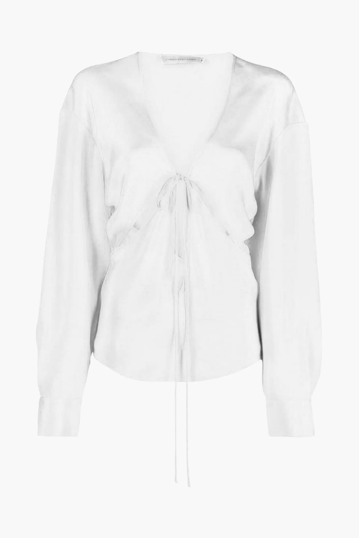 Tops<CHRISTOPHER ESBER TRIQUETRA FRONT TIE SHIRT White