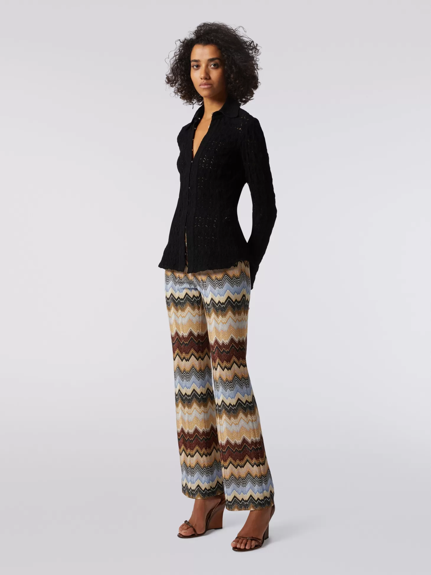 Pants<MISSONI TROUSERS IrregularBrownMulticoloured
