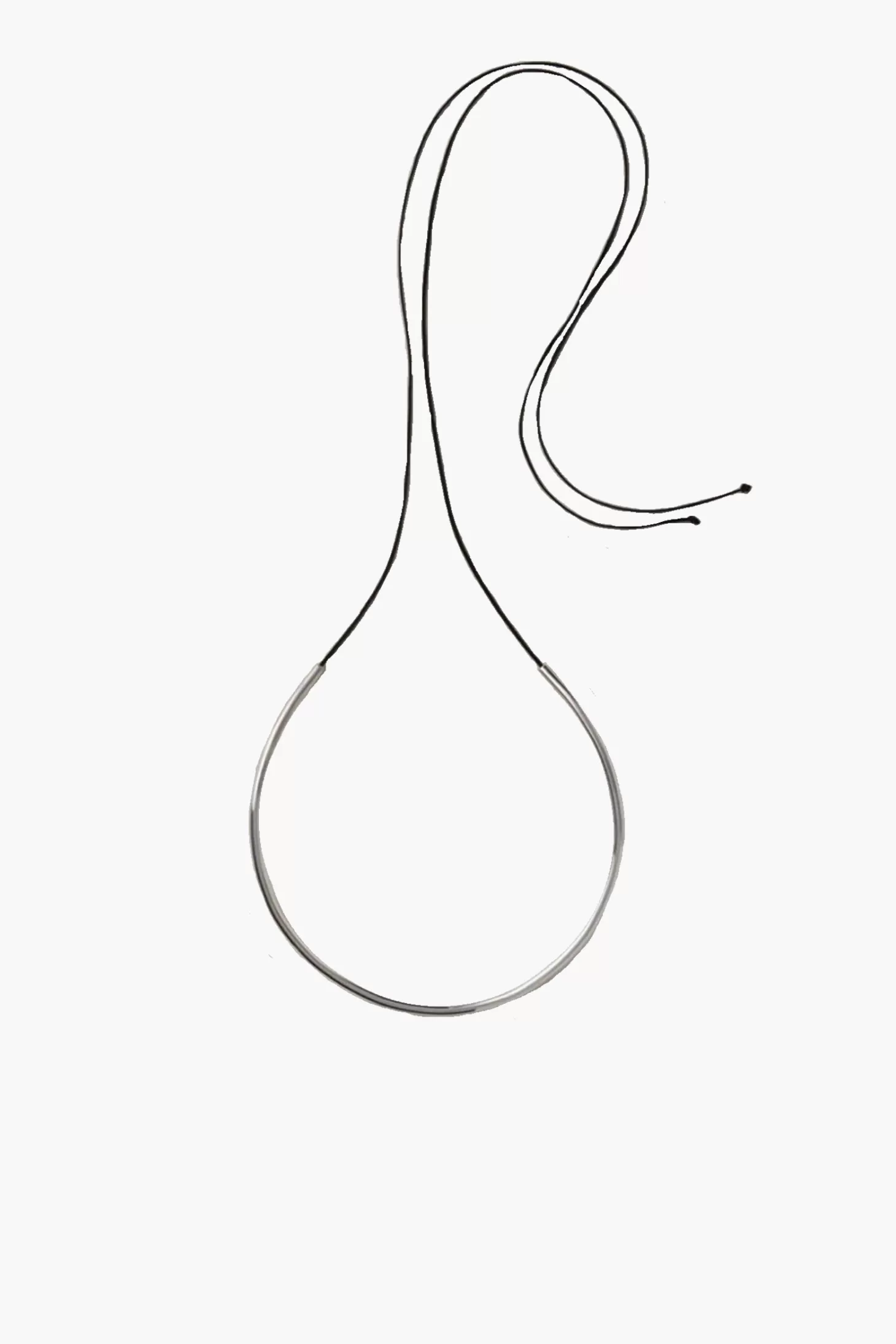 Jewellery<ANNIKA INEZ TUBE COLLAR W/ STRING Silver