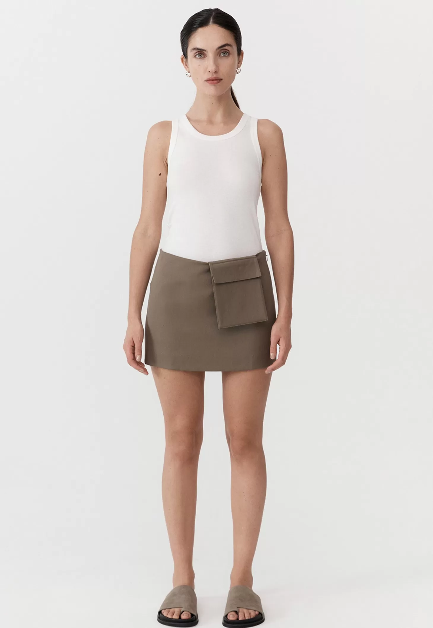 Skirts<ST. AGNI UTILITARIAN POCKET MINI SKIRT