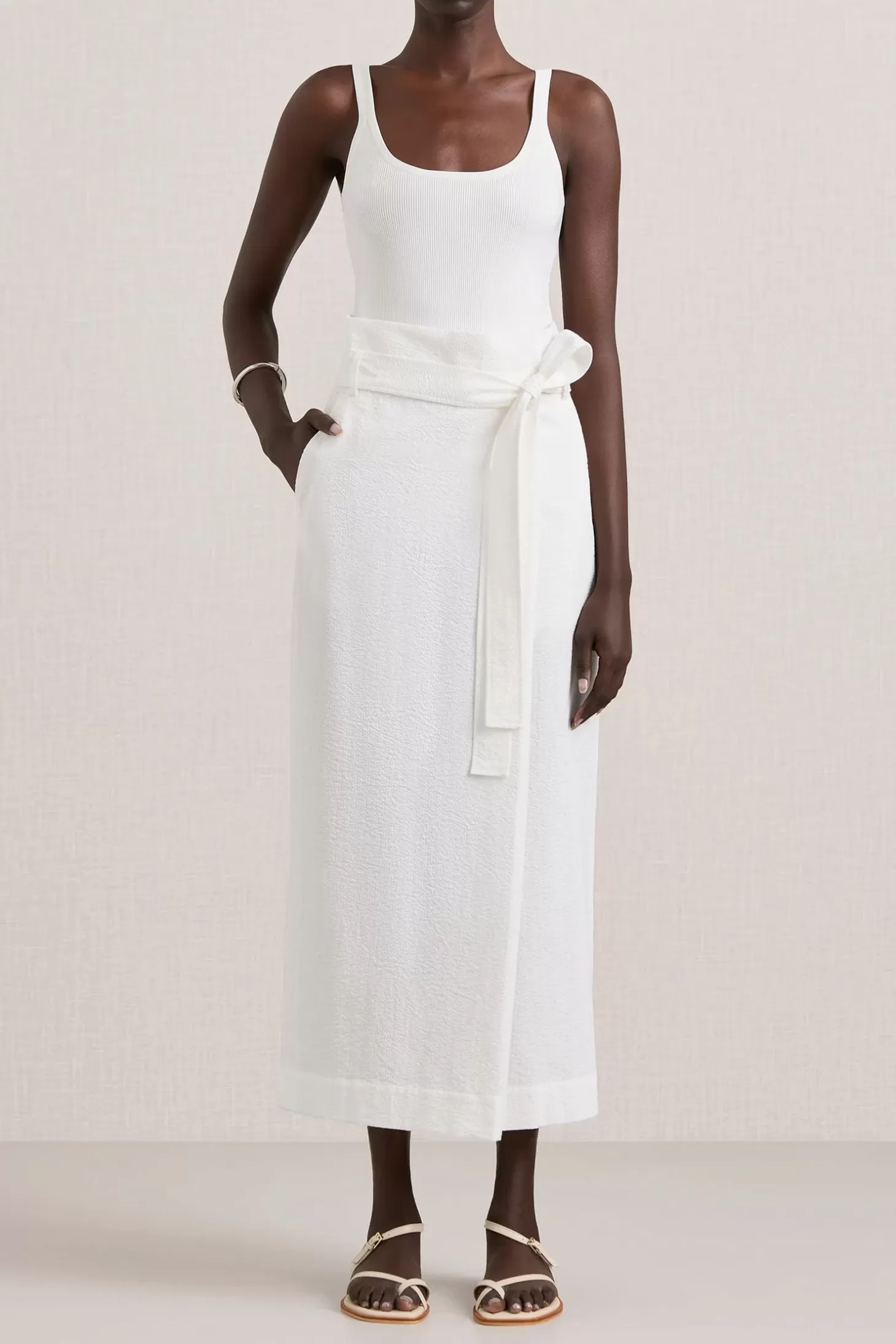 Skirts<A.EMERY VEN SKIRT Parchment