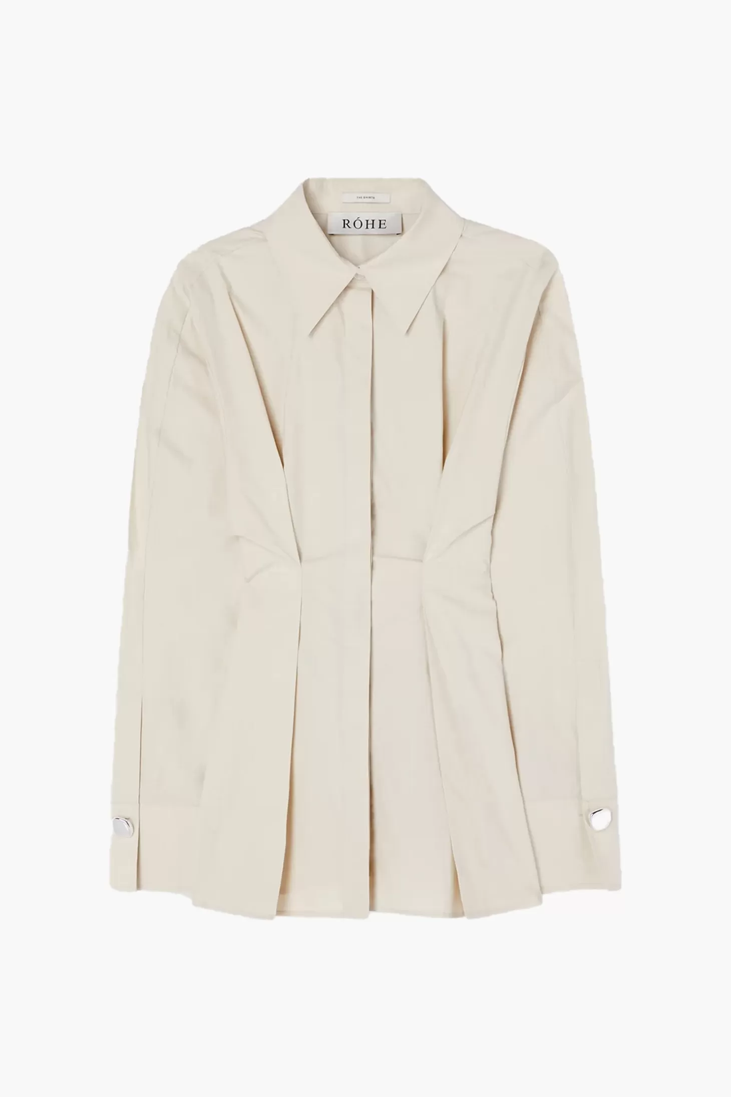 Tops<RÓHE WAISTED POPLIN SHIRT Sand