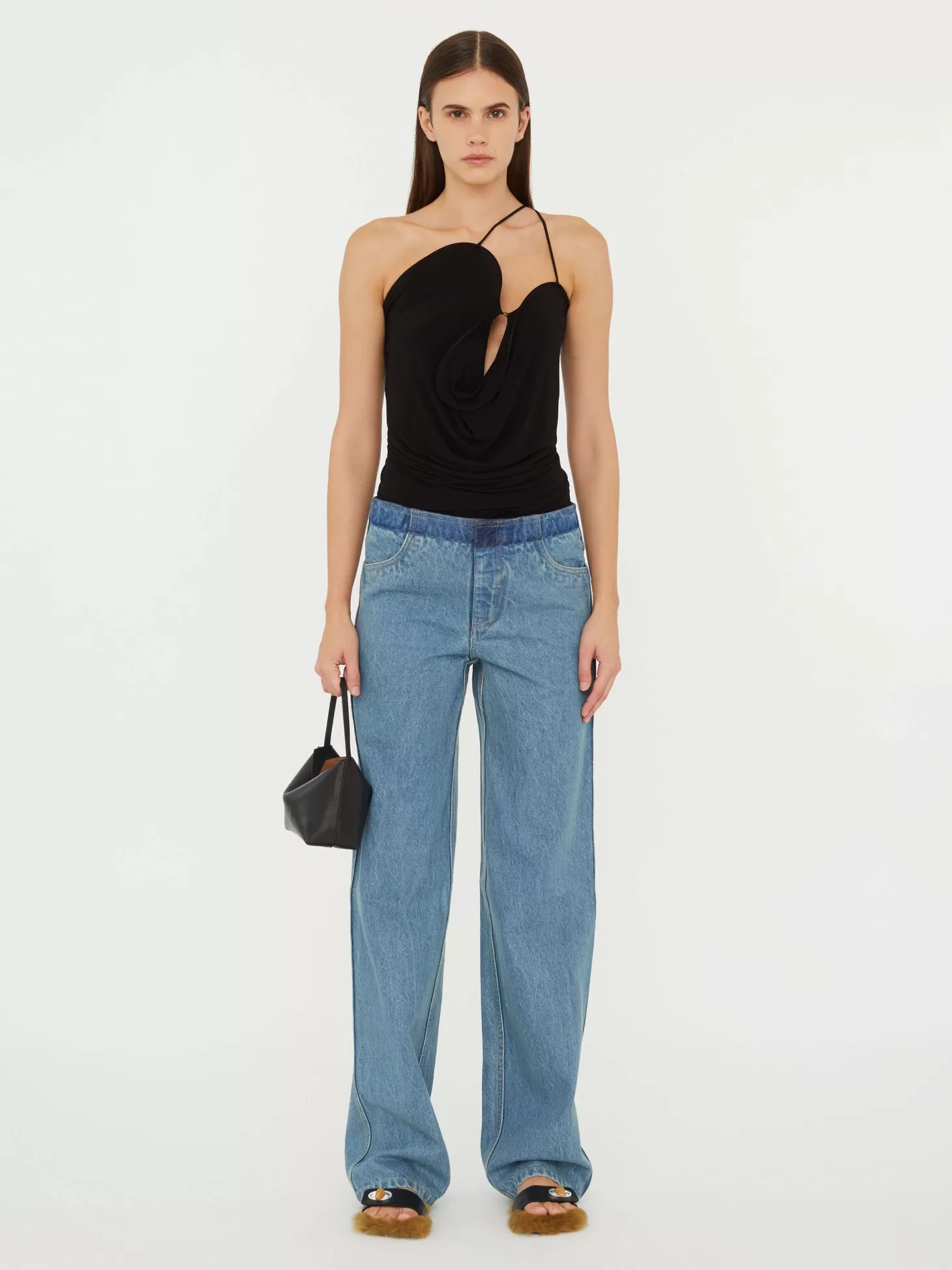 Tops<CHRISTOPHER ESBER WAVE COIL TOP Black