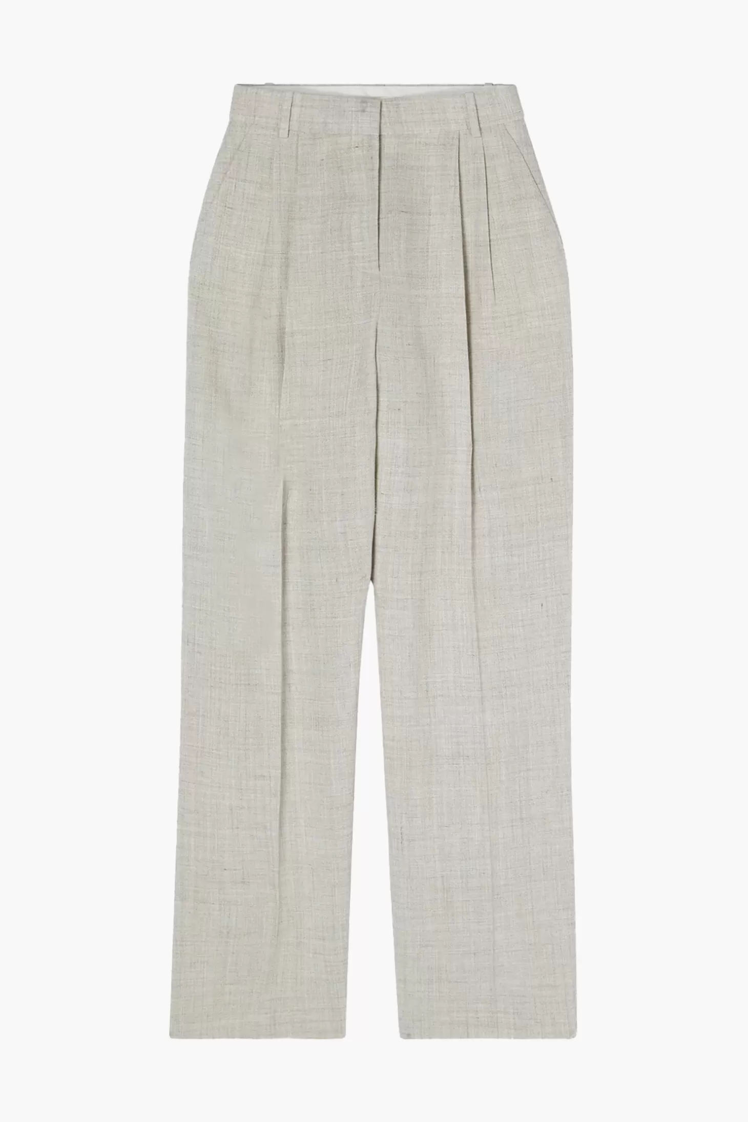 Pants | Matching Sets<RÓHE WIDE LEG PLEATED TROUSERS StoneMelange