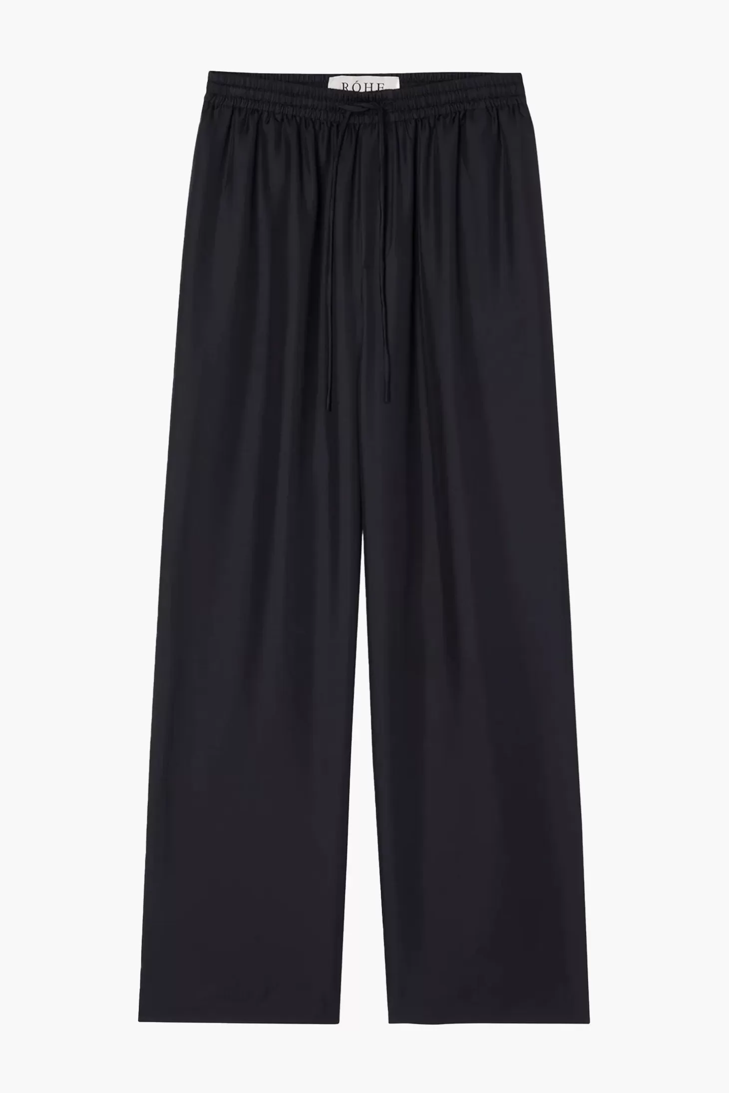 Pants<RÓHE WIDE LEG SILK TROUSERS Noir