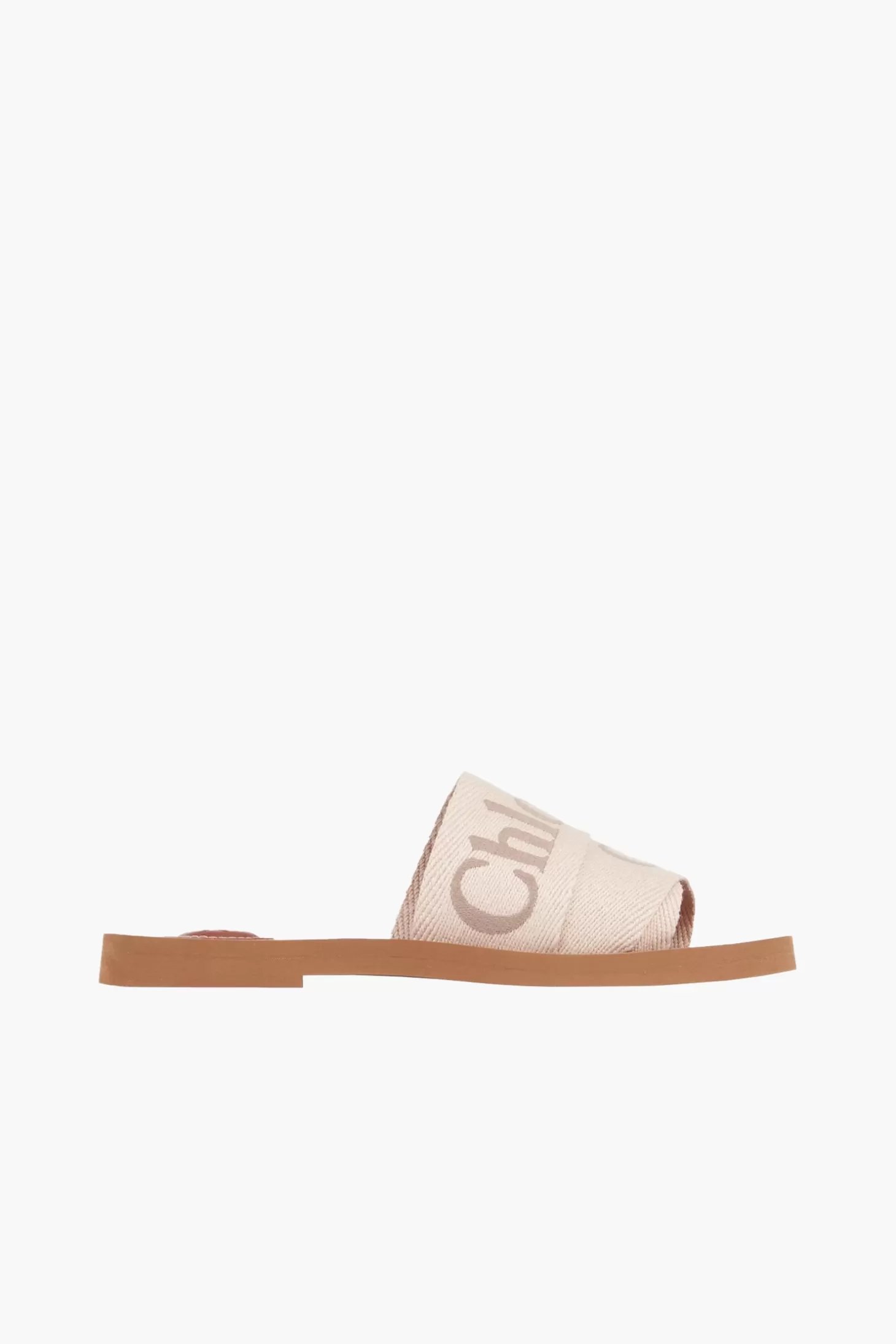 Flats | Sandals<CHLOÉ WOODY FLAT MULE BlushyBeige