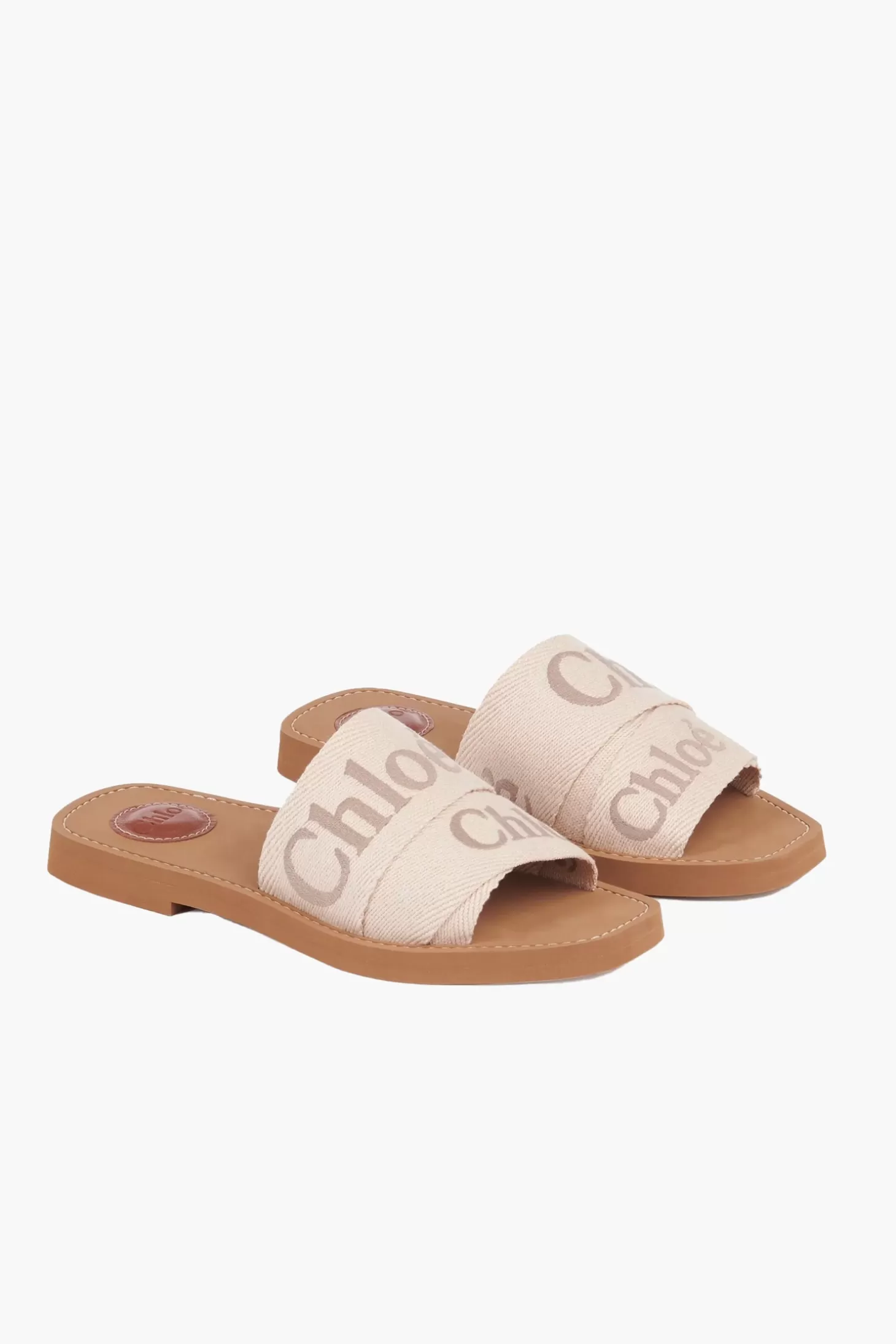 Flats | Sandals<CHLOÉ WOODY FLAT MULE BlushyBeige