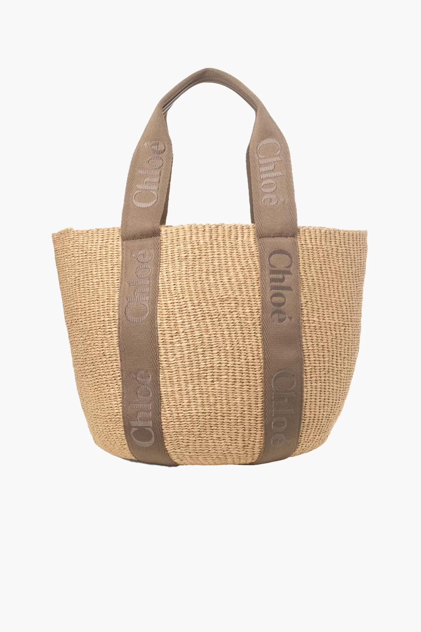 Shoulder<CHLOÉ WOODY LARGE BASKET DarkNut